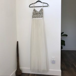 BHLDN Needle & Thread Beaded Gown *Needs Repair*